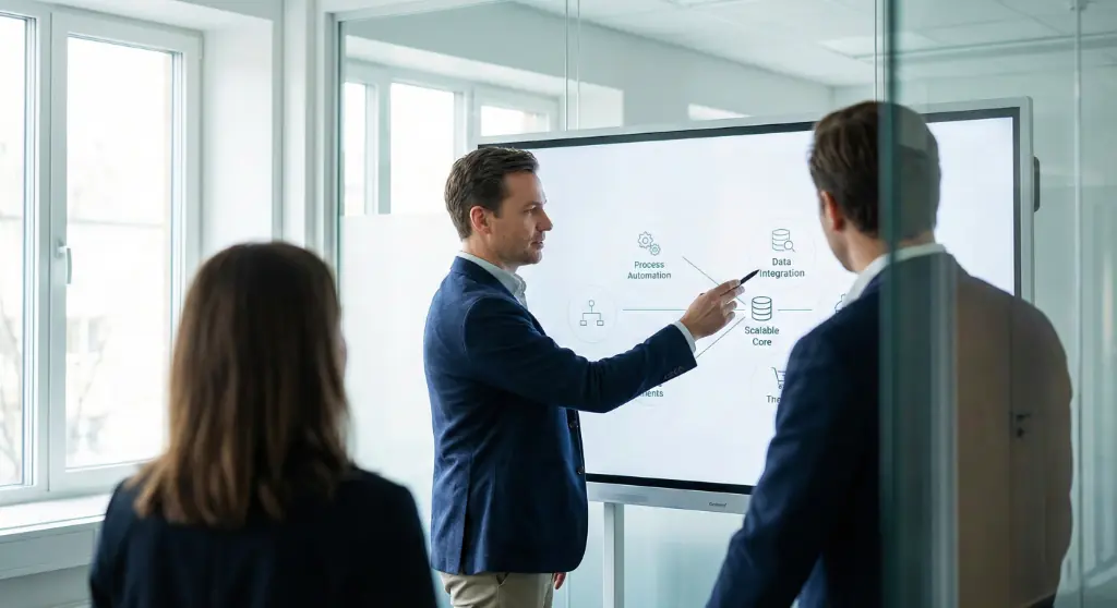 FENEXT ekibi dijital dönüşüm ve yazılım projeleri için strateji toplantısında